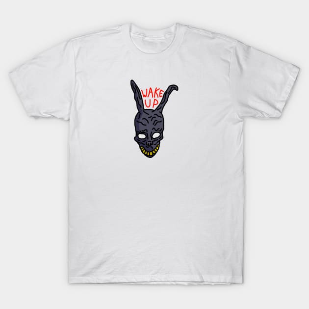 Donnie Darko - Wake Up T-Shirt by GiantAlienMonster